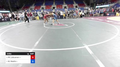 144 lbs Cons 16 #2 - Mikah Labuanan, HI vs Wyatt Medlin, IL