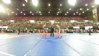 130 lbs Cons. Round 2 - Leo Whiteman, Northeast MT Wrestling Club vs Ruger Arneson, Snake River Wrestling Club