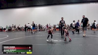 40 lbs Round 7 (8 Team) - Boone Moseley, Bison Takedown vs Kohen Morris, Georgia United Blue