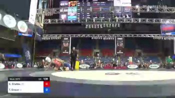 132 lbs Semifinal - Christopher Coates, Missouri vs Travis Grace, California
