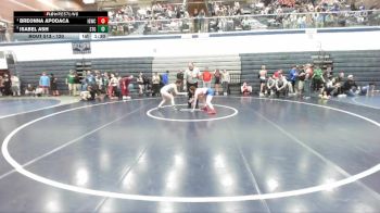 120 lbs Round 2 - Breonna Apodaca, Idaho Gold Wrestling Club vs Isabel Ash, Small Town Grims