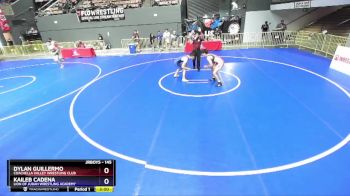 145 lbs Cons. Round 5 - Dylan Guillermo, Coachella Valley Wrestling Club vs Kaileb Cadena, Lion Of Judah Wrestling Academy