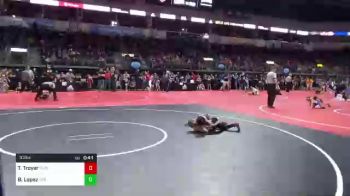 53 lbs Round Of 16 - Teague Troyer, Olathe Raptor Wrestling Club vs Braydon Lopez, SEK Elite