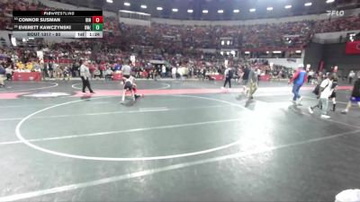 80 lbs Cons. Round 2 - Connor Susman, Ringers vs Everett Kawczynski, Demons WC (Burlington)