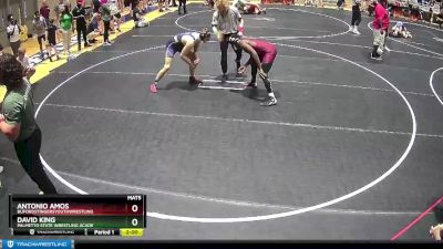 152 lbs Quarterfinal - Antonio Amos, BufordStingersYouthWrestling vs David King, Palmetto State Wrestling Acade