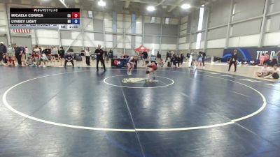 U23 Women - 50 lbs Cons. Round 2 - Micaela Correa, CA vs Lynsey Light, MI