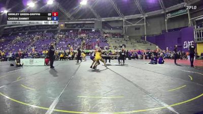 131 lbs Placement (4 Team) - Brinley Green-griffin, Sioux Falls vs Cassia Zammit, West Liberty