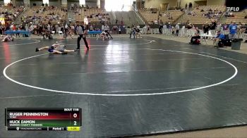 130 lbs 1st Place Match - Huck Damon, Warren County Pioneers vs Ruger Pennington, TCWC