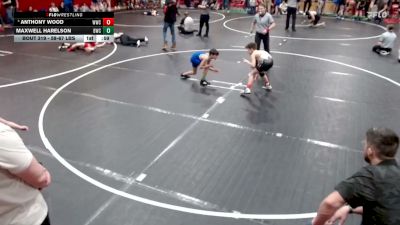 58-67 lbs Champ. Round 4 - Anthony Wood, Warhawk Wrestling Club vs Maxwell Harelson, Boise Wrestling Club