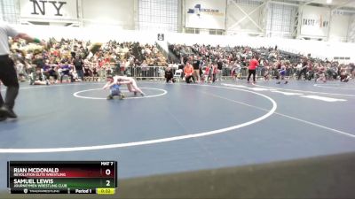 62 lbs Champ. Round 2 - Rian Mcdonald, Revolution Elite Wrestling vs Samuel Lewis, Journeymen Wrestling Club