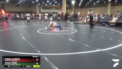 113 lbs Round 4 (6 Team) - Jaxon Lambert, Alabama Takedown vs Stran Webb, Team Rich Habits White