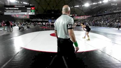 Boys 2A 215 lbs Semifinal - Anthony Solorio, Othello vs Eli Policarpio, Chief Sealth