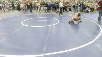 69 lbs Consi Of 8 #2 - Pierce Dawson, Ruby Mountain WC vs Kirin Weiner, Sierra Sabers