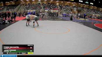 222 lbs Finals (8 Team) - Tyson Van Gastel, Mazama vs James Durand, Estacada