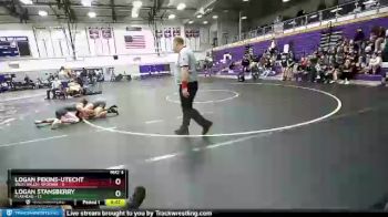 126 lbs Round Two - Logan Pekins-Utecht, West Valley Spokane vs Logan Stansberry, Flathead
