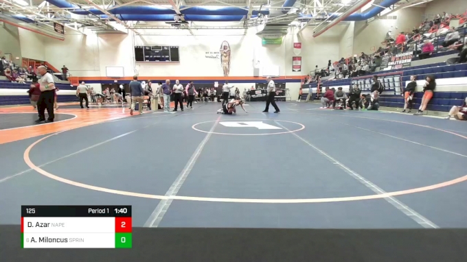 125 lbs Cons. Semi - Anna Miloncus, Springfield (H.S.) vs Dezi Azar ...