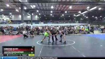 90 lbs Round 3 (8 Team) - Christian Silvey, VB FIGHTHOUSE vs Weston Baumgartner, HEADHUNTERS WC