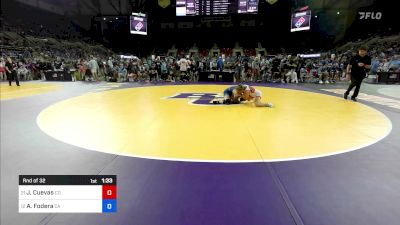 106 lbs Rnd Of 32 - Jaydin Cuevas, CO vs Ava Fodera, CA