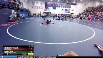 115 lbs Semifinal - Liam O`Dea, Laramie Middle School vs Nehemiah Young, Dean Morgan