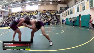 144 lbs 7th Place Match - Anthony Kinney, NORTH ROYALTON vs Mason Cline, BARBERTON