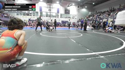 64 lbs Quarterfinal - Messiah Hausler, Raw Wrestling Club vs Kaiden Candy, Sperry Wrestling Club
