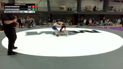 U16 GR - 126 lbs Champ. Round 1 - Kyson Peterson, CNWC Concede Nothing Wrestling Club vs Austin Richards, Thunder Mountain Wrestling Club