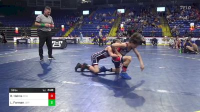 56 lbs Round Of 32 - Ryan Helms, Downingtown vs Laiden Forman, Jefferson Morgan