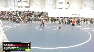 102 lbs Champ. Round 2 - Gideon Reed, LeRoy Wrestling Club vs Shakhin Shavkatov, Wolf Wrestling Club