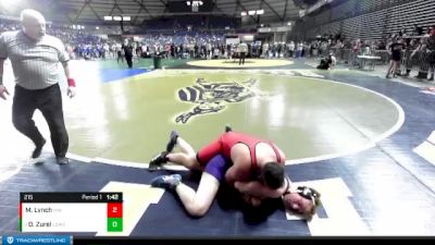 215 lbs Round 3 - Devyn Zurel, Lake Stevens Wrestling Club vs Marcus Lynch, Ilwaco Youth Wrestling