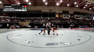 100 lbs Cons. Round 2 - Olivia Crosby, Laurel vs Julia Abel, Hereford