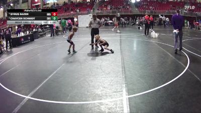 53 lbs 2nd Place Match - Syrus Bazer, Nebraska Wrestling Academy vs Chaycen Schmidt, Scottsbluff Wrestling Club