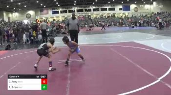 61 lbs Consi Of 4 - Colt Arey, West Valley Junior Eagles vs Akxel Arias, Stallion Wrestling Club