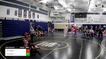 139 lbs Cons. Round 2 - Sam Caton, Slippery Rock Area Hs vs Markece Uber, Mercer Area Hs