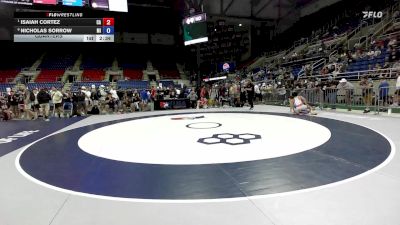 132 lbs Quarters - Isaiah Cortez, CA vs Nicholas Sorrow, MI