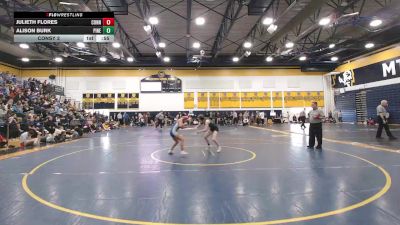 100 lbs Consy 2 - Julieth Flores, Connellsville vs Alison Burk, Pine-Richland