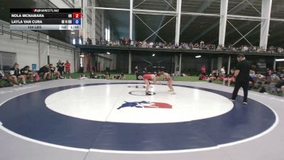 100 lbs Nola McNamara, Oregon vs Layla Van Cura, Ohio Red