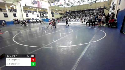 121 lbs Consi Of 16 #1 - Gilbert Cooper, St. Christopher's School vs Jaxon Shiner, Mountain View