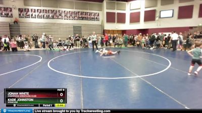 90 lbs Quarterfinal - Kade Johnston, SYRACUSE vs Jonah White, Champions Wrestling Club