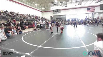 43 lbs Quarterfinal - Christian Kimes, Rough Riders vs Brycen Leal, Jacket Wrestling Club