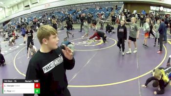 14U Boys - 75 lbs Champ. Round 1 - Everett Harper, Young Guns Nashville Wrestling vs Ethan Poe, Reign Wrestling Club