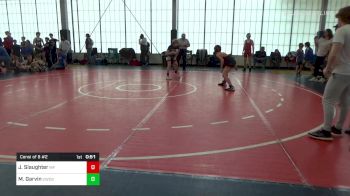 95 lbs Consi Of 8 #2 - Jacob Slaughter, Morris Fitness vs Mason Garvin, Cavalier Wrestling Club