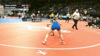 100 Class 2 lbs Quarterfinal - Abigail Sehnert, Northwest vs Kinley Harker, Lee`s Summit West
