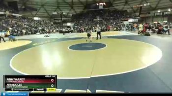Girls 135 lbs Cons. Semi - Abby Varady, Cedarcrest (Girls) vs Annika Lee, North Thurston (Girls)