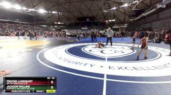 56 lbs Cons. Round 2 - Jackson Rollins, NorthEast 509 Wrestling Club vs Traysik Lundquist, Big Cat Wrestling Club