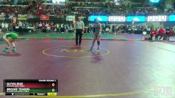 G - 107 lbs Champ. Round 2 - Brooke Yeadon, Glacier (Kalispell) Girls vs Alyvia Ruiz, Billings West Girls