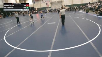 150 lbs Quarterfinals (8 Team) - Cole DeBoer, Pierce vs Reuben Reyes, Gibbon