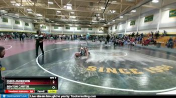 103 lbs Round 5 - Chris Anderson, Sturgis Highschool vs Benton Carter, Wolsey/Wessington Warbirds