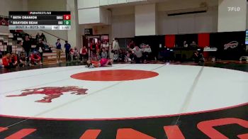Boys 126 lbs Quarterfinal - Brayden Bean, Onaga vs Seth Obanion, Doniphan West