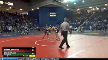182 lbs Champ. Round 2 - Brody Evans, Waynesburg vs Roman Martinez, Blair Academy