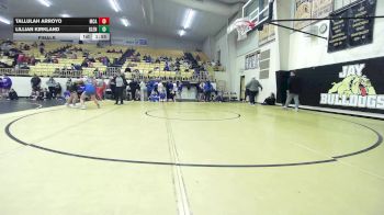 130 lbs Final - Tallulah Arroyo, McAlester High School Girls vs Lillian Kirkland, Glenpool Girls HS